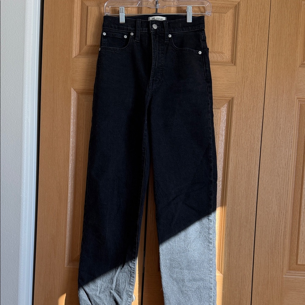 Madewell the perfect vintage Black wide Leg Jean